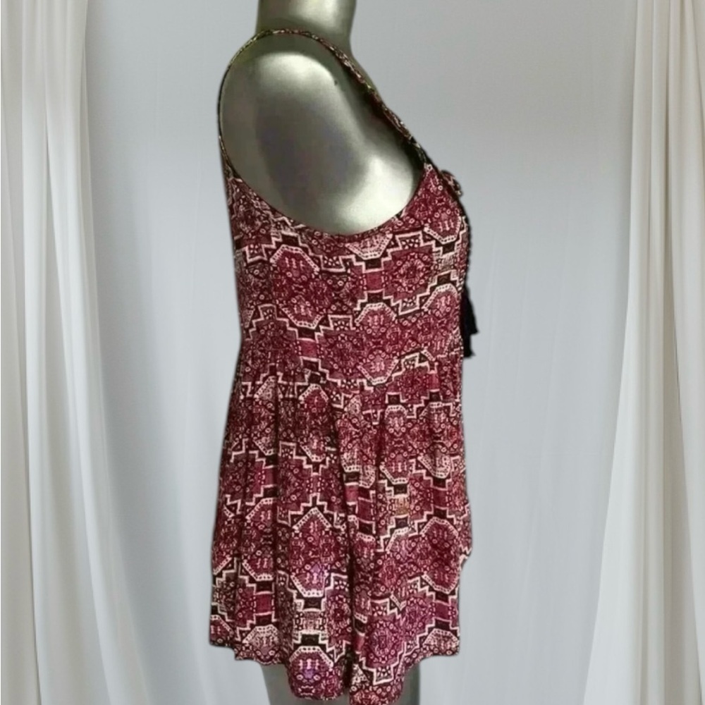$10 Add-on | Boho Sleeveless Printed Top - Picture 3 of 15